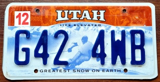 Utah - tablica z USA