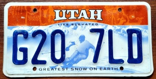 Utah - tablica z USA