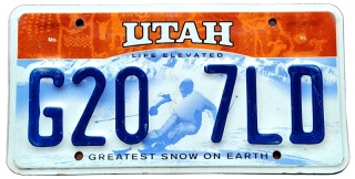 Utah - tablica z USA