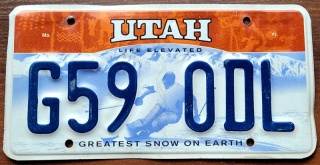 Utah - tablica z USA