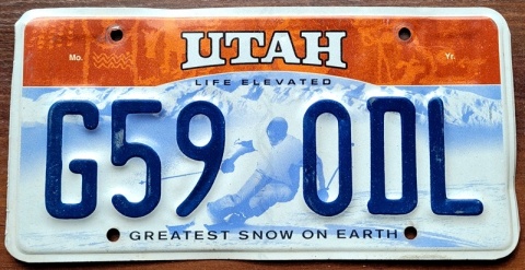 Utah - tablica z USA