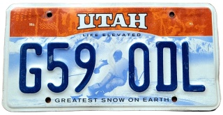 Utah - tablica z USA