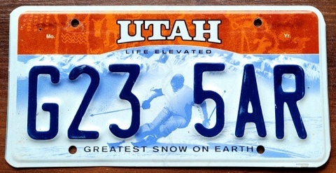Utah - tablica z USA