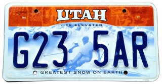 Utah - tablica z USA