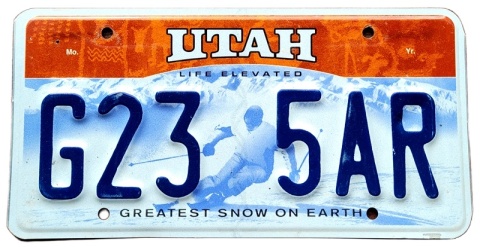 Utah - tablica z USA
