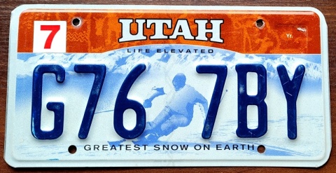 Utah - tablica z USA