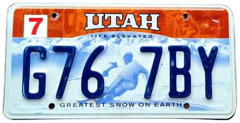 Utah - tablica z USA