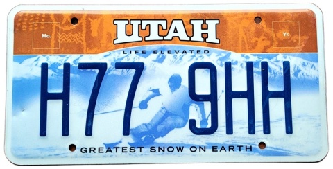 Utah - tablica z USA