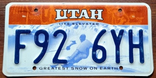 Utah - tablica z USA