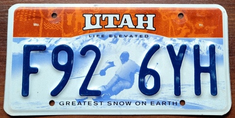 Utah - tablica z USA