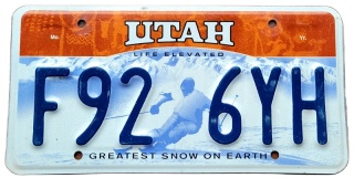 Utah - tablica z USA