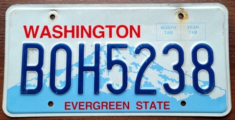 Washingotn - tablica z USA