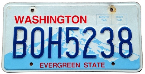 Washingotn - tablica z USA