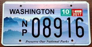 Washington 2017 - tablica z USA