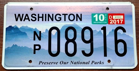 Washington 2017 - tablica z USA