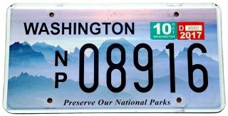 Washington 2017 - tablica z USA