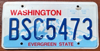 Washington - tablica z USA