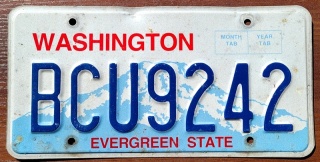 Washington - tablica z USA