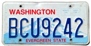 Washington - tablica z USA