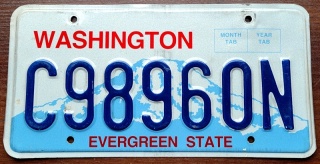 Washington - tablica z USA