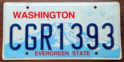 Washington - tablica z USA