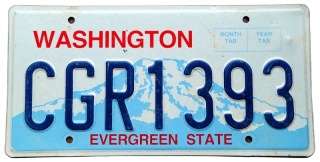Washington - tablica z USA