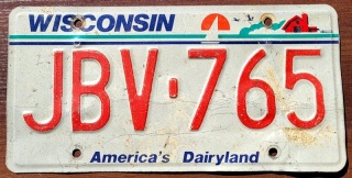 Wisconsin - tablica z USA