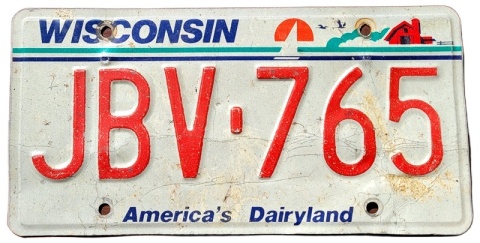 Wisconsin - tablica z USA