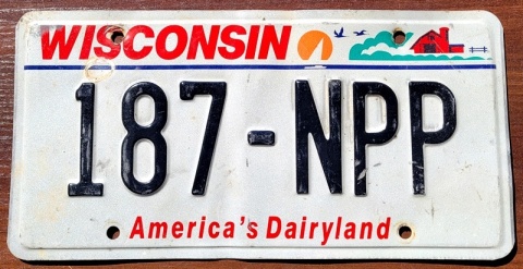 Wisconsin - tablica z USA