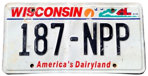 Wisconsin - tablica z USA