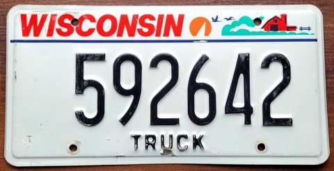 Wisconsin - tablica z USA