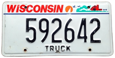 Wisconsin - tablica z USA