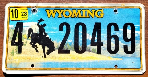 Wyoming 2023 - tablica z USA