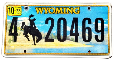Wyoming 2023 - tablica z USA