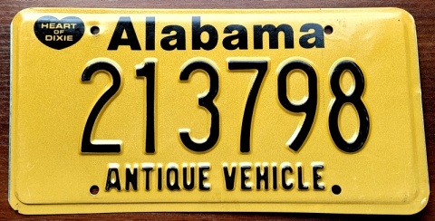 Alabama - Antique Vehicle - tablica z USA