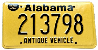 Alabama - Antique Vehicle - tablica z USA