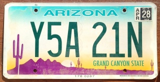Arizona - sticker do 2028 - tablica z USA