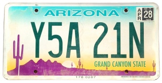 Arizona - sticker do 2028 - tablica z USA