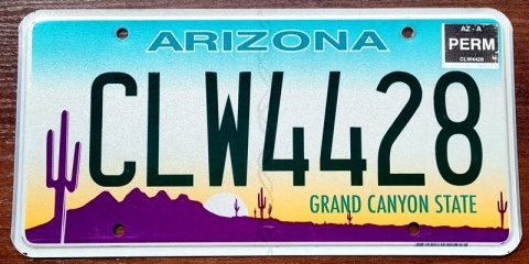 Arizona - tablica z USA