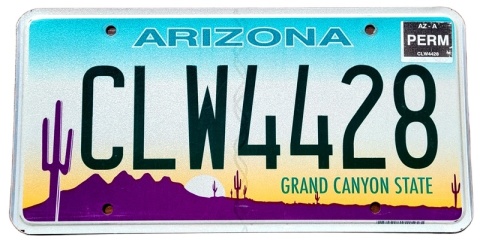 Arizona - tablica z USA