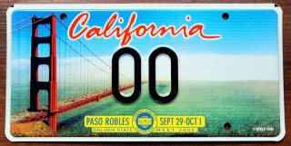 California - ALPCA - tablica z USA