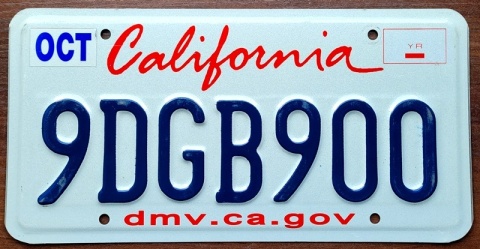 California - tablica z USA