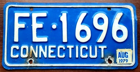 Connecticut 1979 - tablica z USA