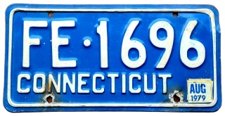 Connecticut 1979 - tablica z USA