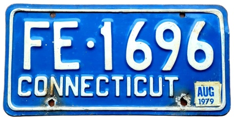 Connecticut 1979 - tablica z USA
