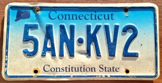 Connecticut - tablica z USA