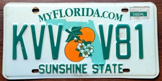 Florida - tablica z USA