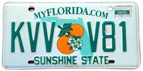 Florida - tablica z USA