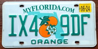 Florida 2024 - tablica z USA