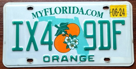 Florida 2024 - tablica z USA
